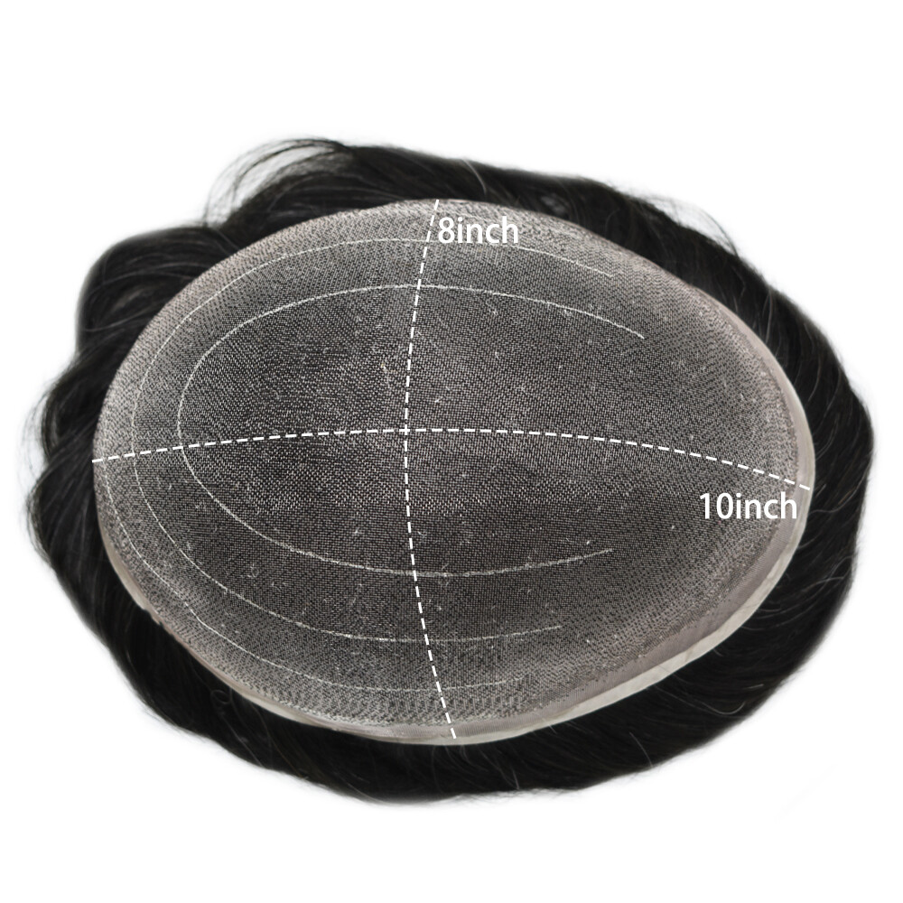 MensToupeeFull Swiss Welded Lace Mens Hairpiece Hair System Toupee For Men