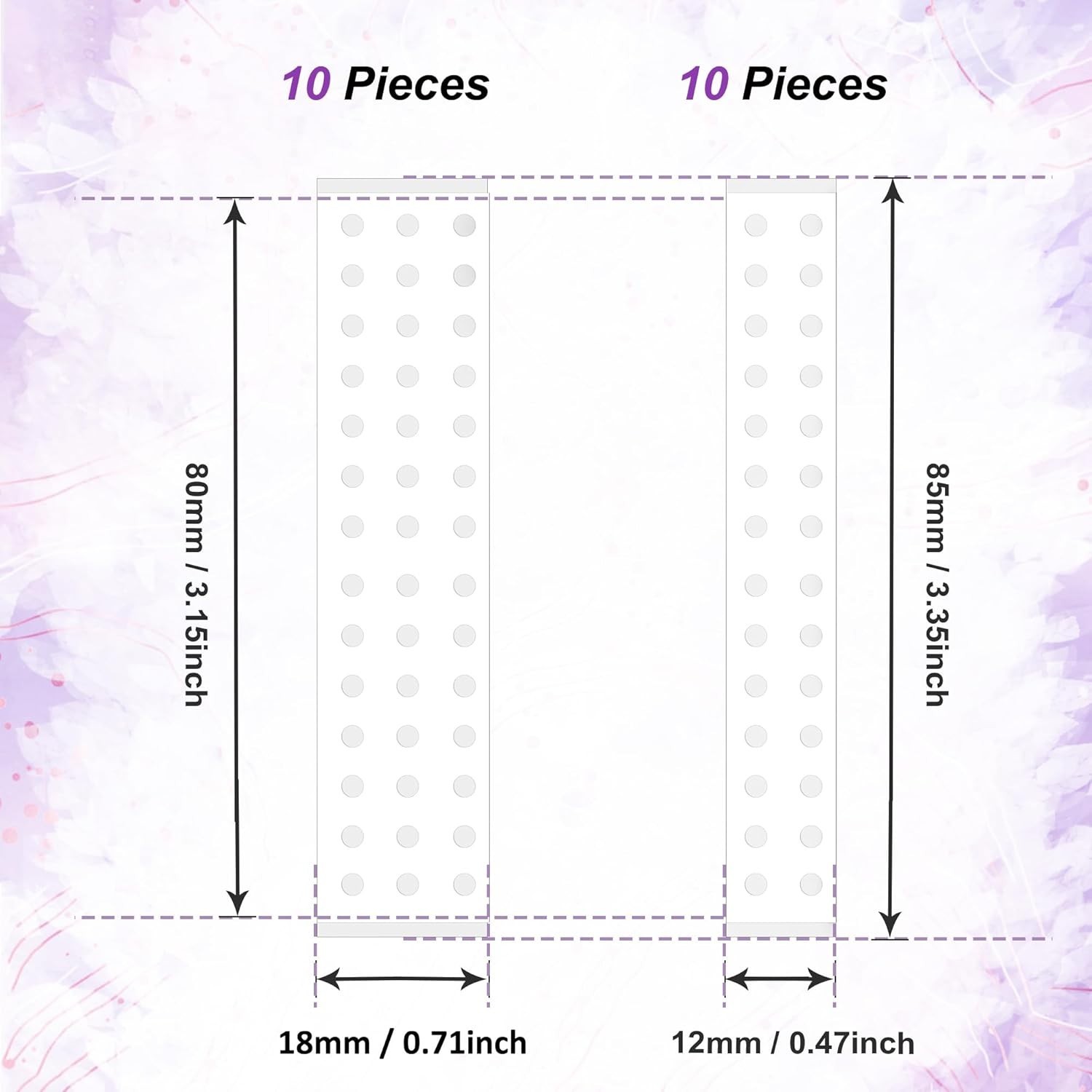 Fashion Survival Double-Sided Tape for Clothes – 20 Pieces, 2 Sizes for Women