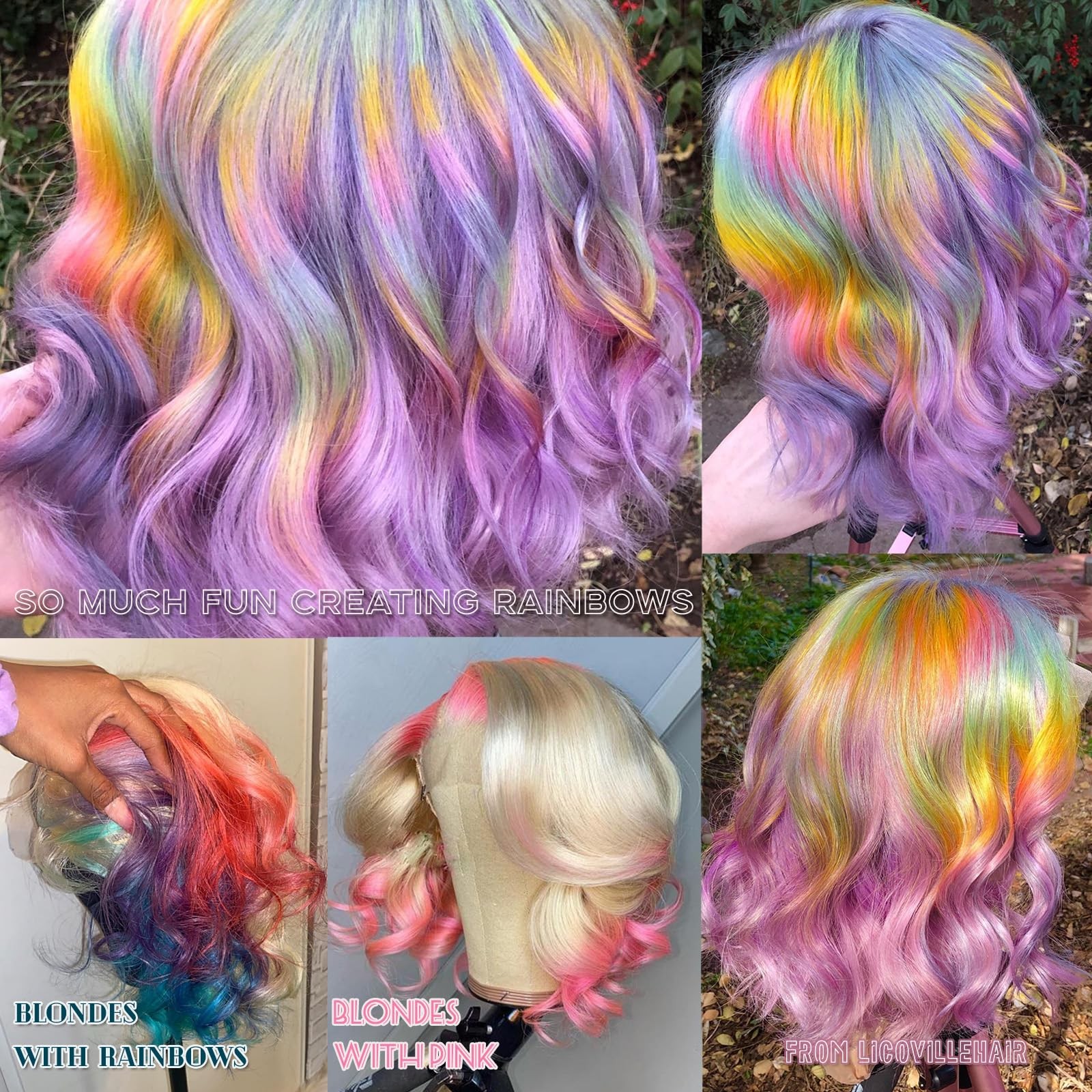 Licoville 613 Blonde Bob Wig Human Hair 180 Density Short Blonde Wigs Bob Sleek