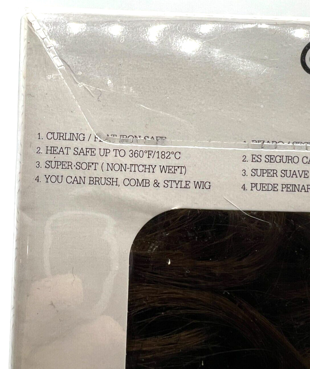 Rock Star Wigs Long Curls Bob Chocolate Brown Costume Cosplay NIB