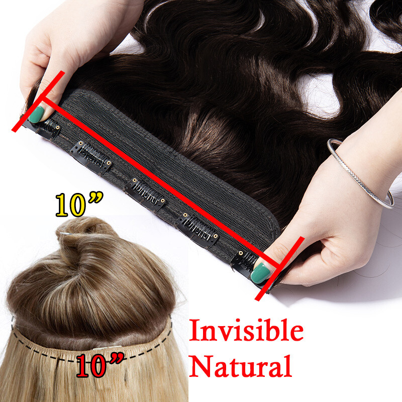 One Piece Clip in Remy Straight Human Hair Extensions 16″ 18″ 20″ 22″ 24″inch LC