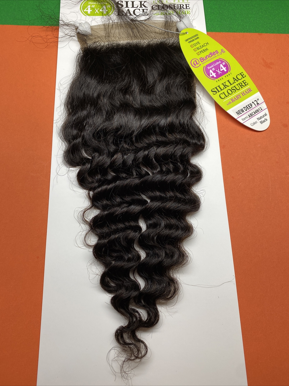 Ali Silk Lace Free Part Natural Top Closure 7A_NEW_DEEP_12″_#NATURAL BLACK