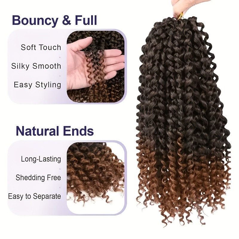 3Pack 10″ Afro Kinky Twist Hair Crochet Braids,Synthetic Crochet Hair Extention