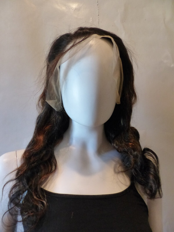 18″ DARK BROWN BODY WAVE 13X4 LACE FRONT HAIR WIG