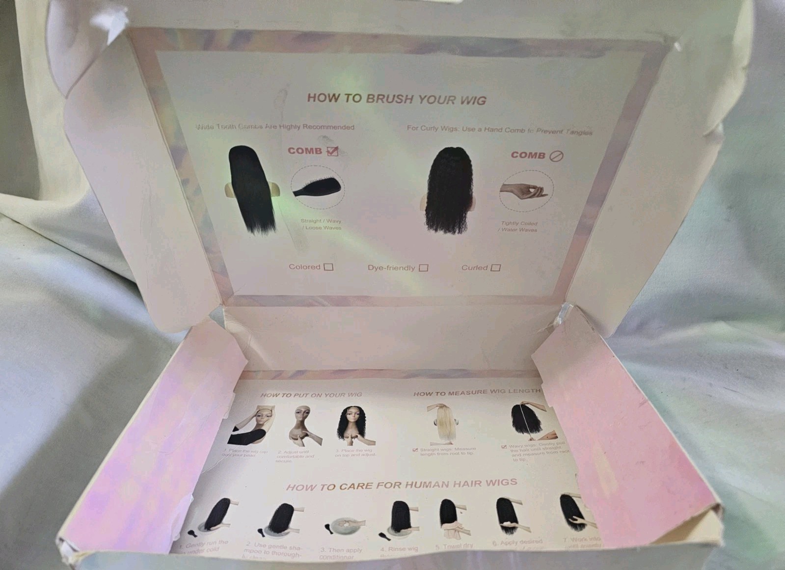 Deep Wave Wig 22 Inch-180 Density 4*4 J230327031615