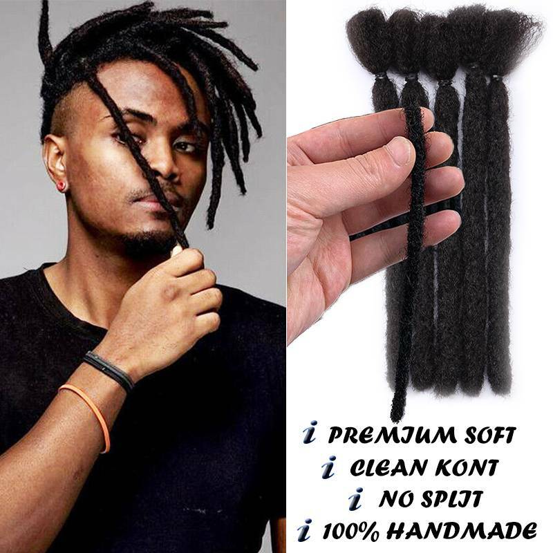 6-12″ Real Natural As Human Dreadlock Briading Hair Extension Black Brown Blonde