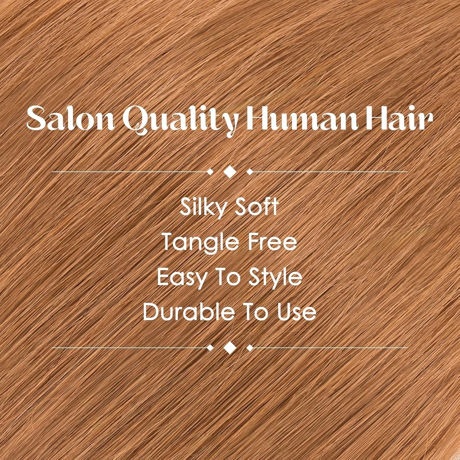 Hairro 6PCS 6 Clips 12 inch Remy Human Hair Extensions 33g #30 Light Auburn