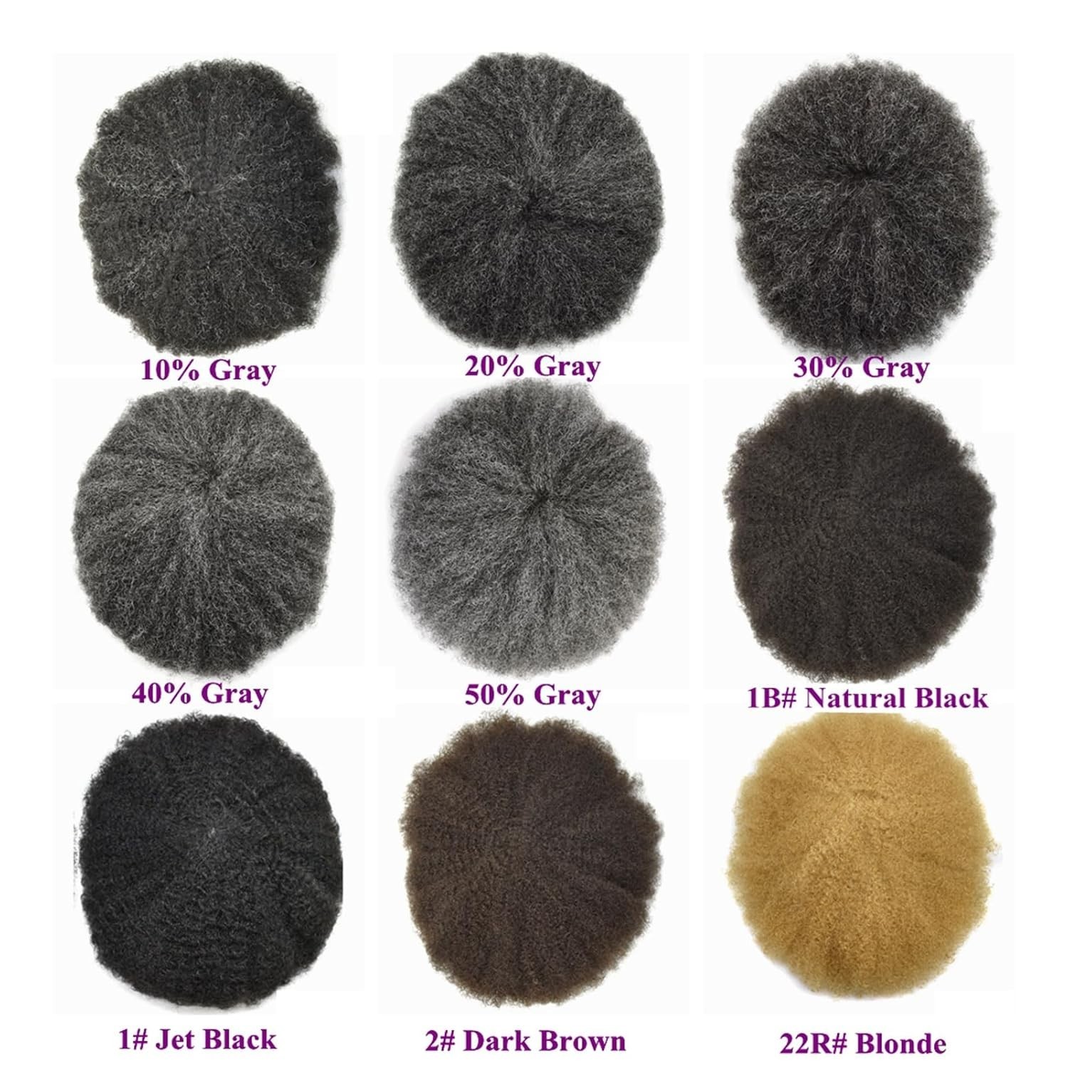 French Lace Men’s Human Hair Piece Afro Toupee for Black Men Kinky Curly Men Wig