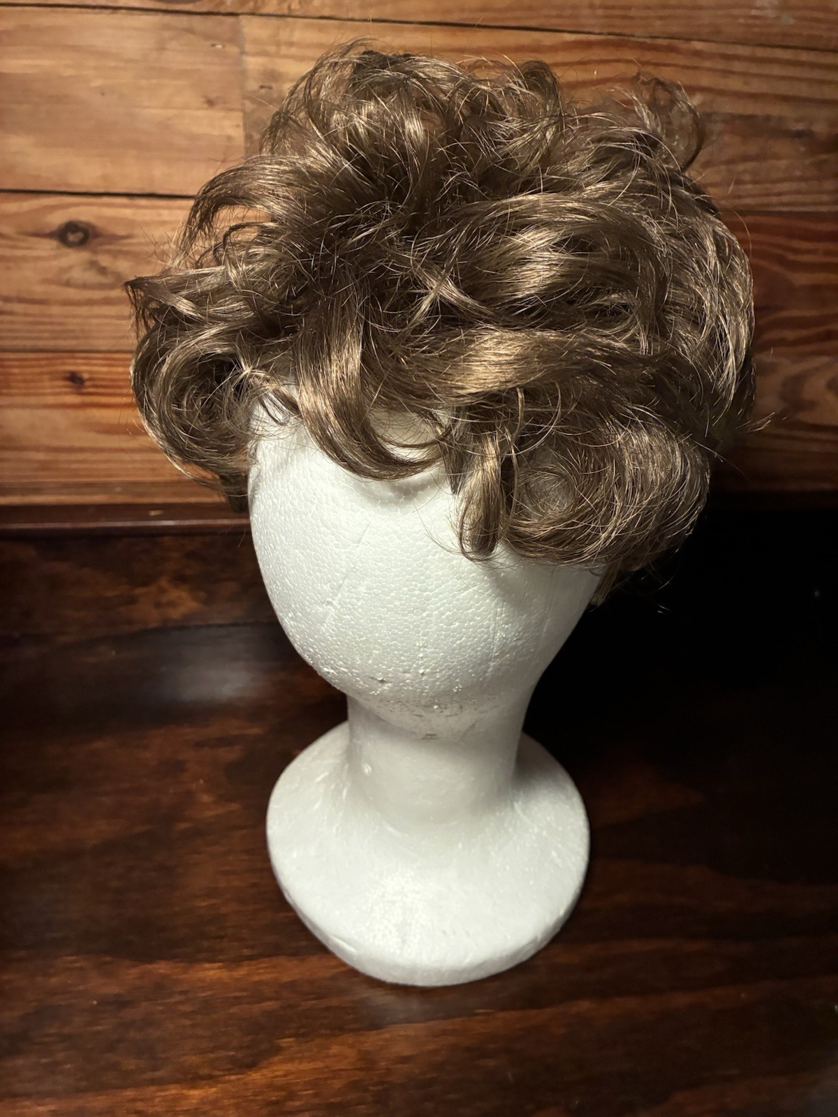 Short Wiglet Hair Topper for Women – Synthetic Hair Large Coverage Medium Brown
