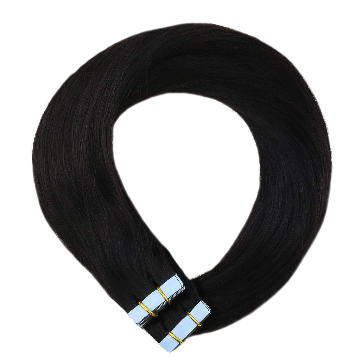 Tape in Human Hair Extensions Invisible Skin Weft Real Brazilian HairBalayage12A