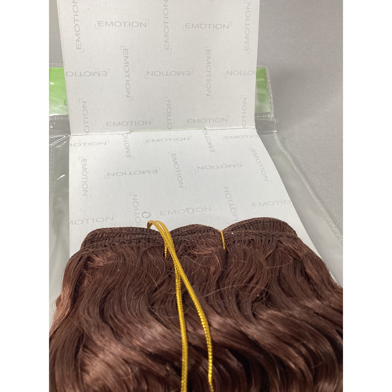 18″ Classic Deep Wave Color #33 Auburn Blended Hair Extensions Track Emotion