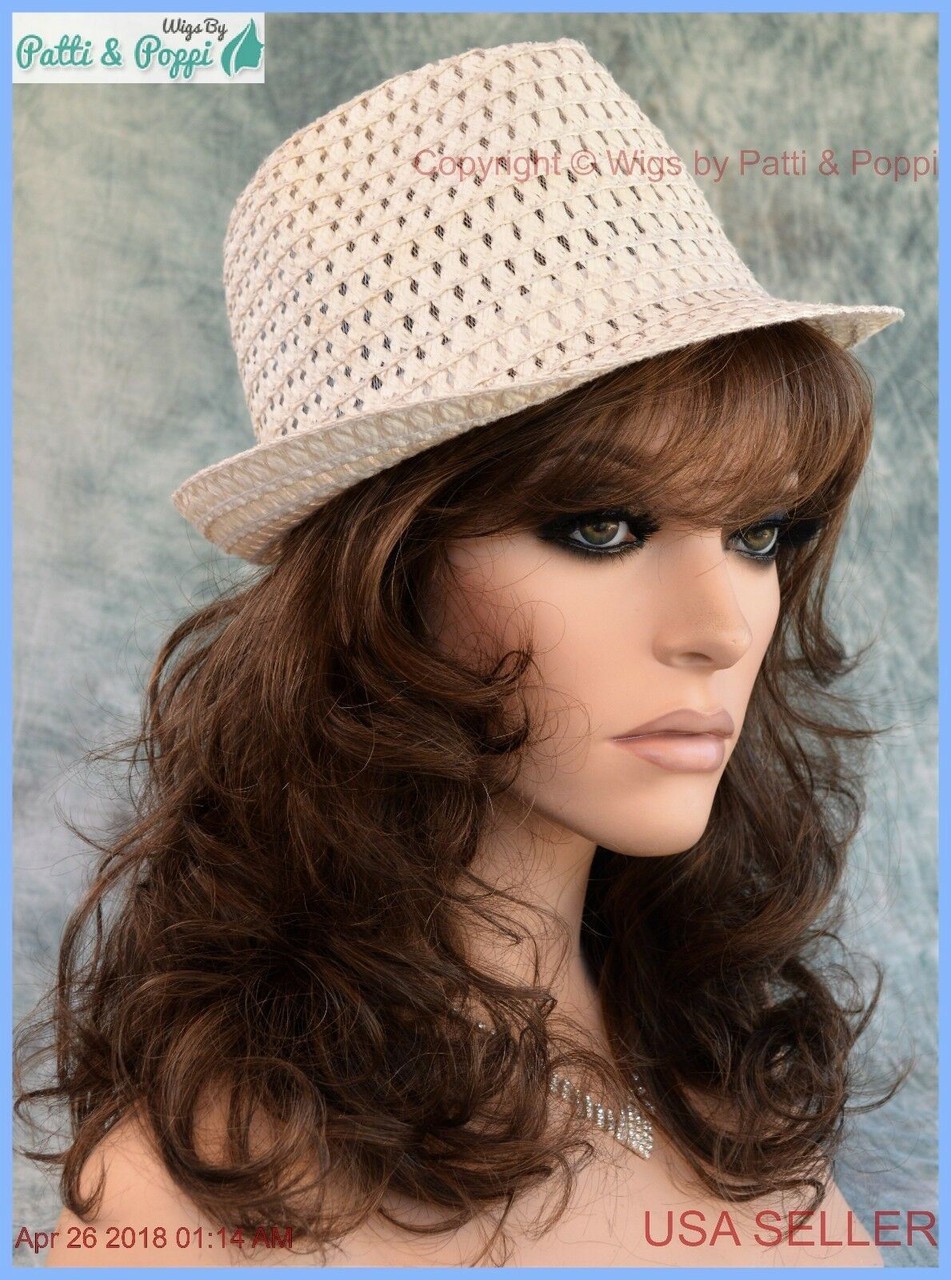 Becky Wig FASHIONABLE WAVY STYLE R8/12 GOLDEN BROWN LIGHT BROWN BLEND ESTETICA