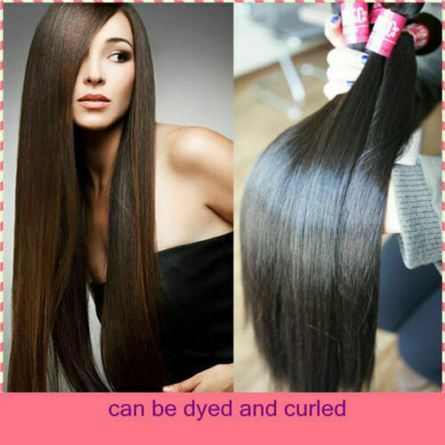 1/2/3/4/5BUNDLE MALAYSIAN VIRGIN HUMAN HAIR NATURAL COLOUR STRAIGHT 12A FASTSHIP
