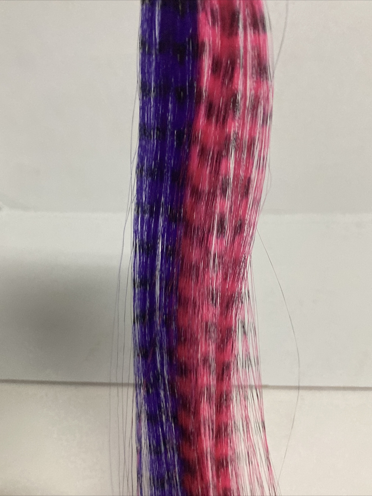 1 PIC HIGH LIGHT CLIP IN FAUX SYNTHETIC FEATHERS 16″ HAIR EXTENSION MIXED COLOR