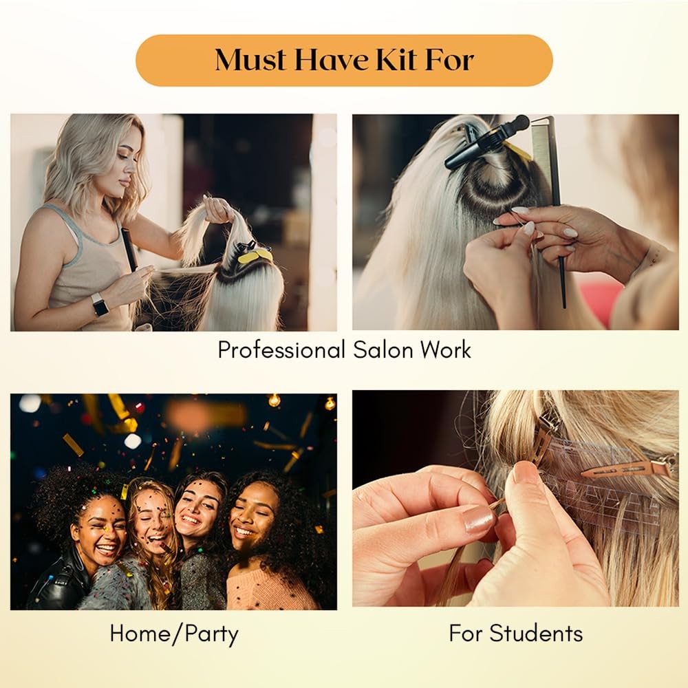 Hair Parting & Sectioning Ring – Stainless Steel Finger Braiding Hair Pick To…