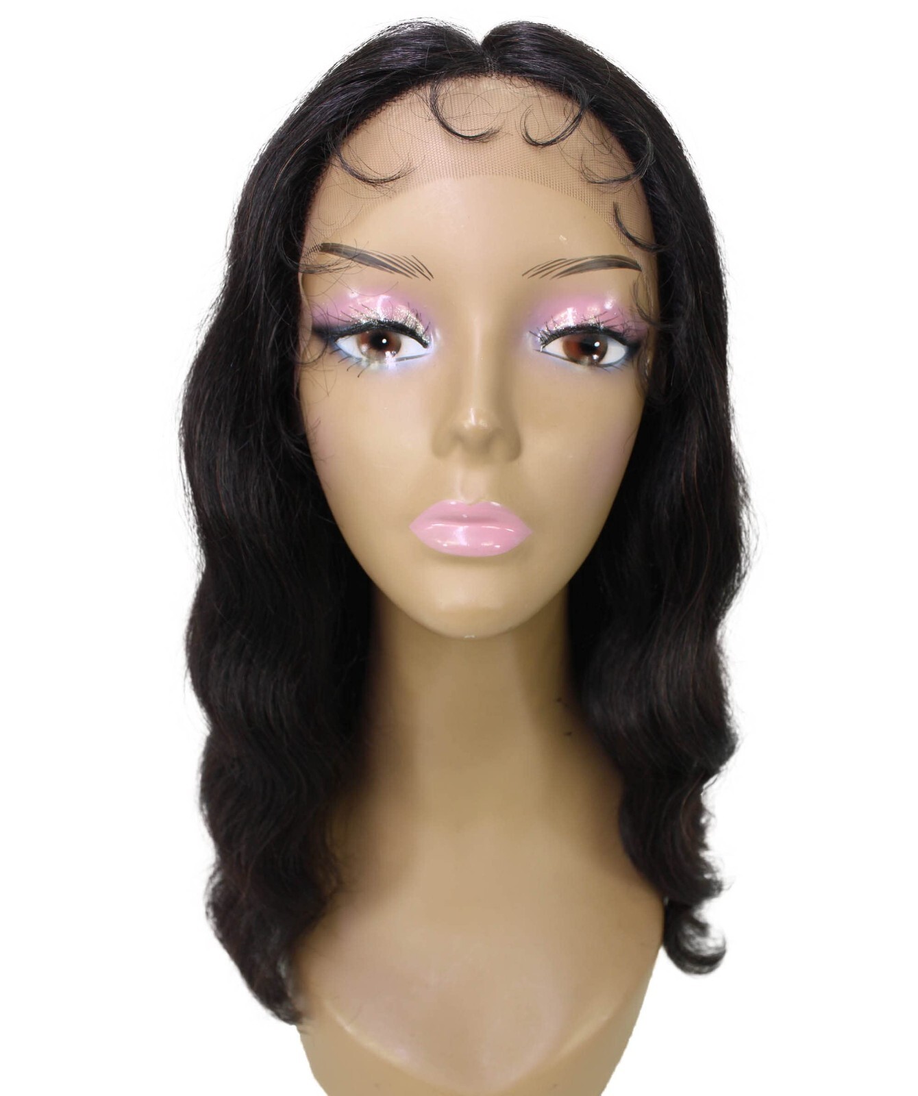 LUXLUXE Nakisa Wavy Hollywood-Style 15 in Long T Part Lace Front Wig, BLH-0004