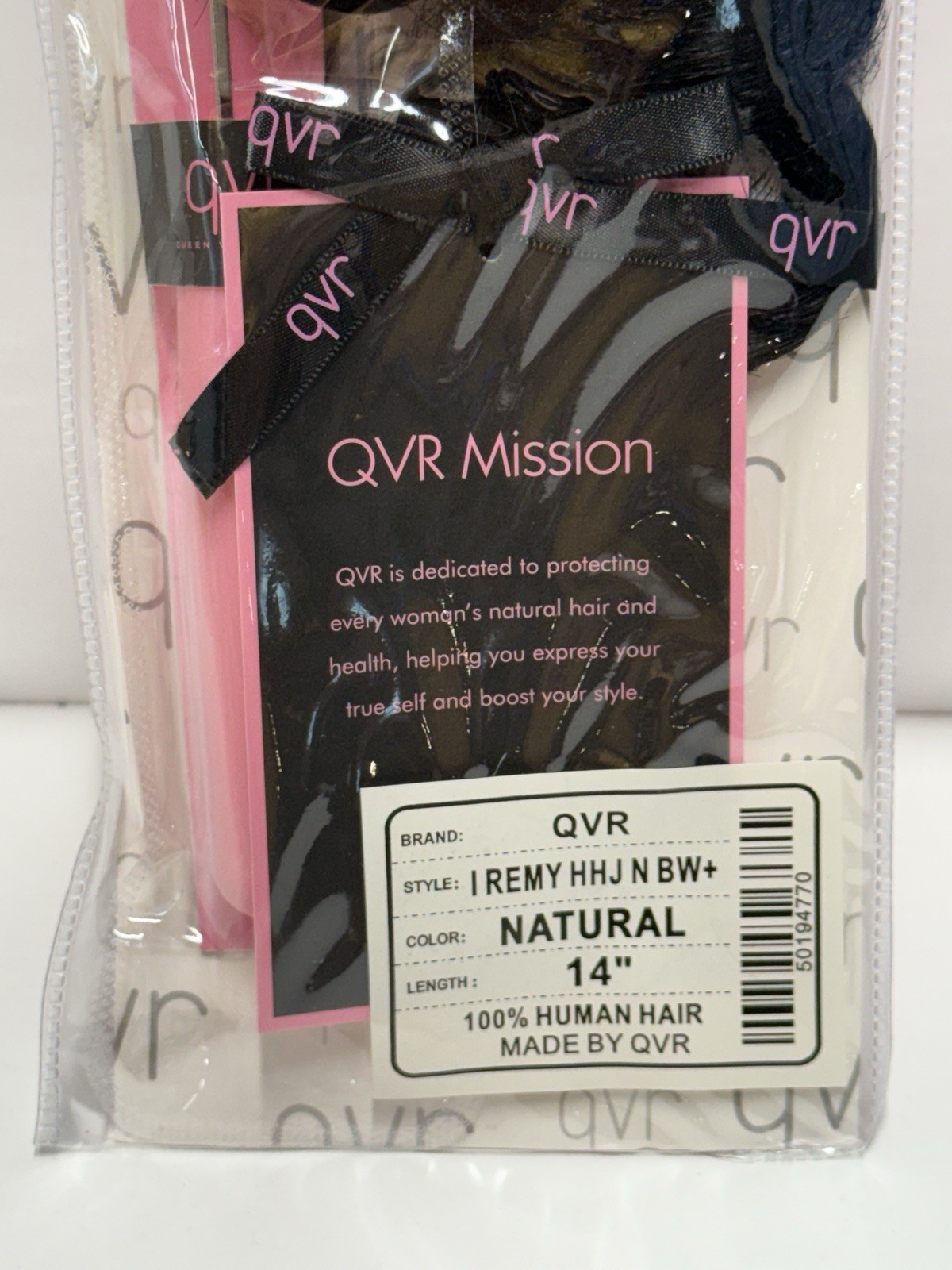 QVR Feather Crochet Hair 100% Human Hair Remy Twist Natural 14in Reusable