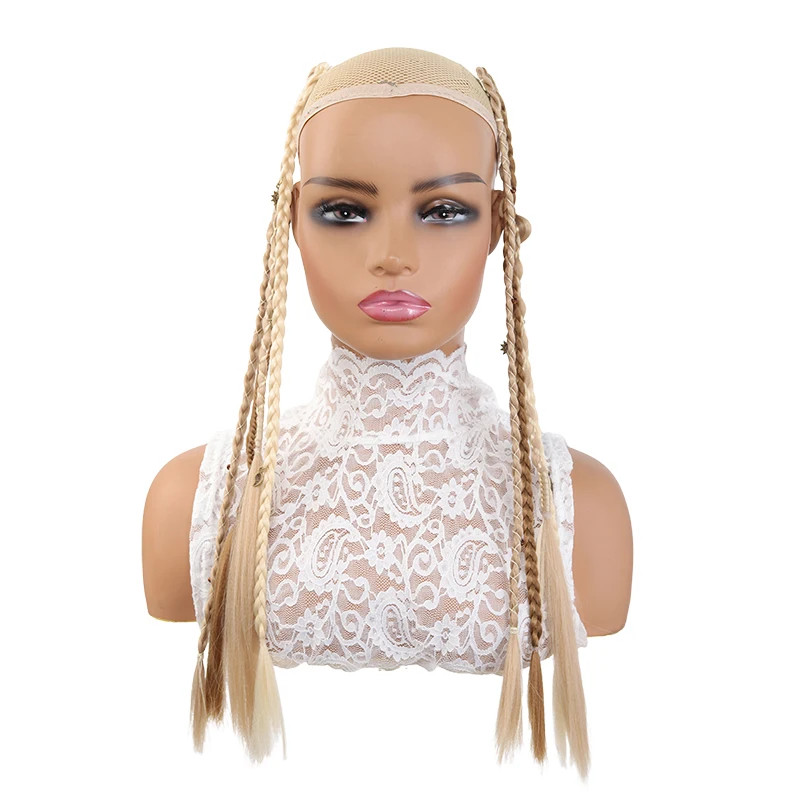 4 Strand Braided Synthetic Hair Extensions with Charming Accessories Easy Attach
