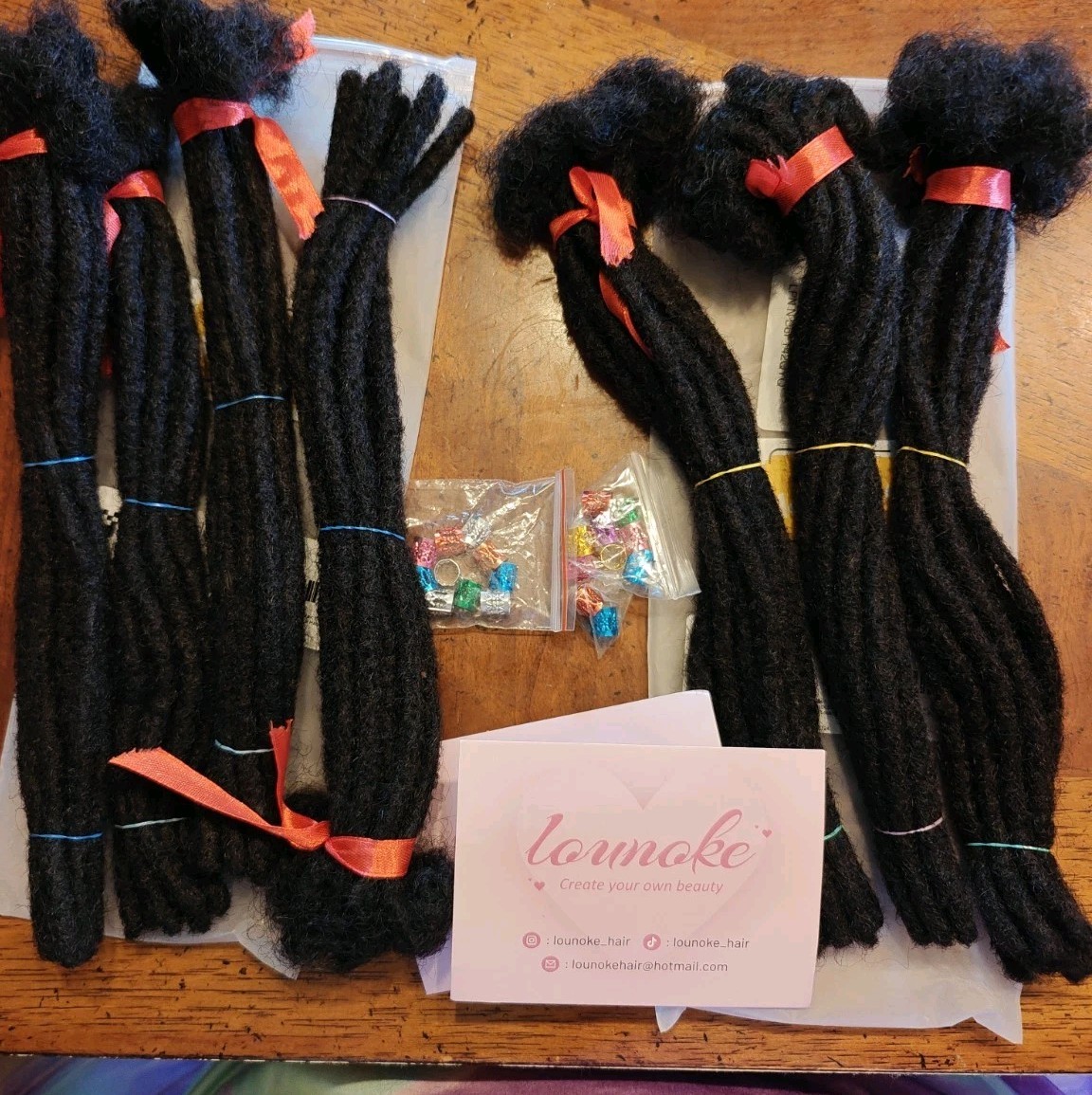 10 Inch 70 Strands Loc Extensions Human Hair, 0.6cm Pencle Size Dreadlock Ext.