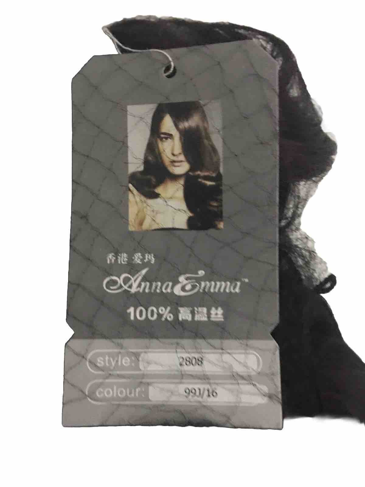 Anna Emma Women’s Wig One Size Dark Brown Color With Highlights Style 2808