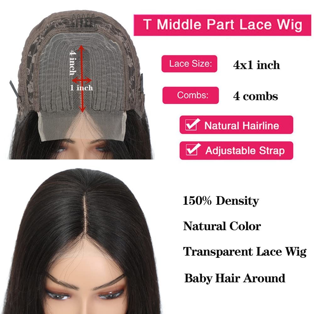 Rismale Hair Short Bob Wigs Human Hair 4X1 Lace Closure Wigs Brazilian Straight