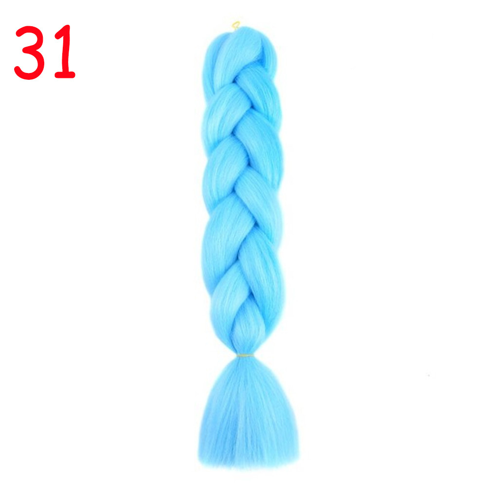 Jumbo Braiding Hair Synthetic Ombre Kanekalon Braids 24” Crochet Extensions