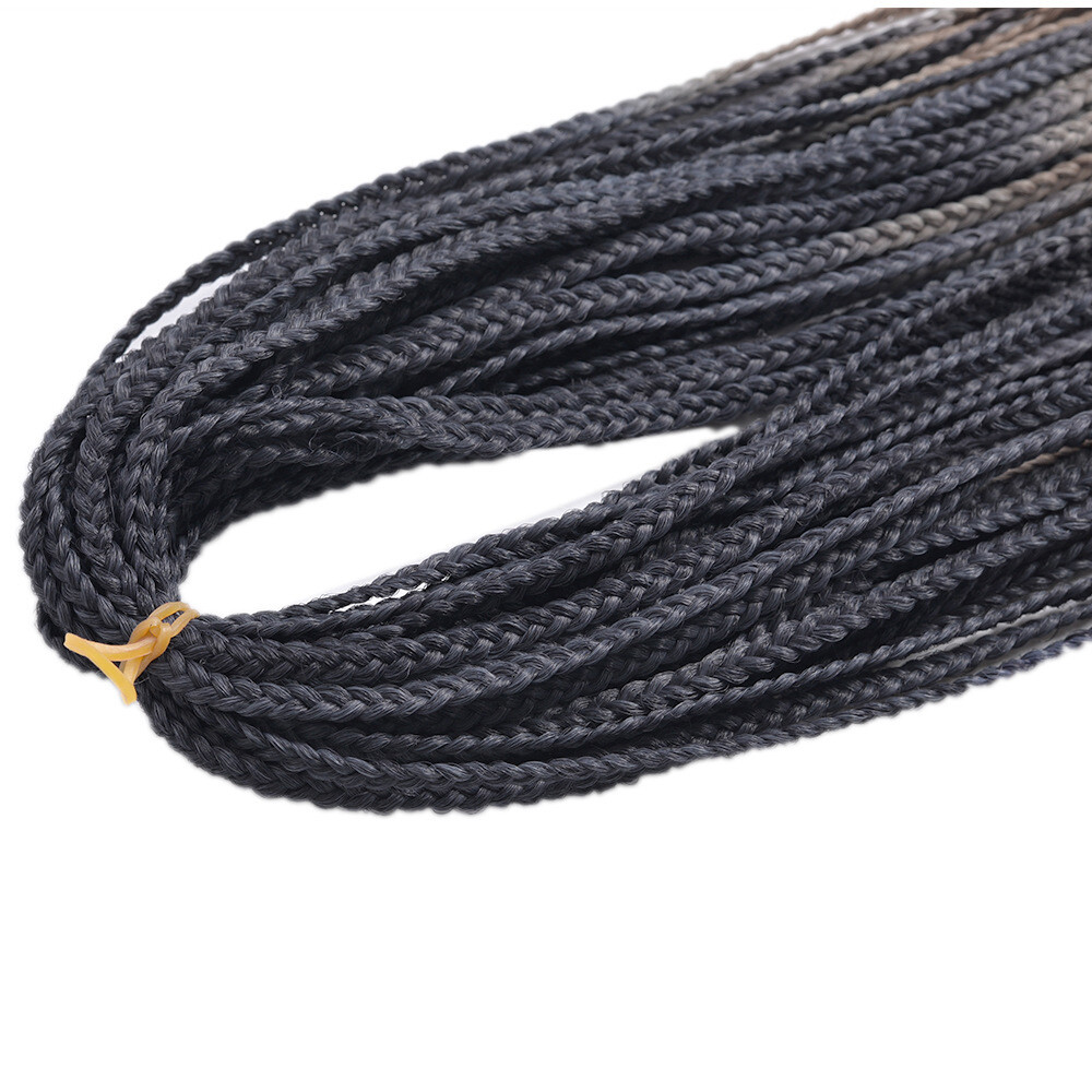 28″ Ombre Micro Box Braids Thin Twist Crochet Braids Hair Extensions Synthetic