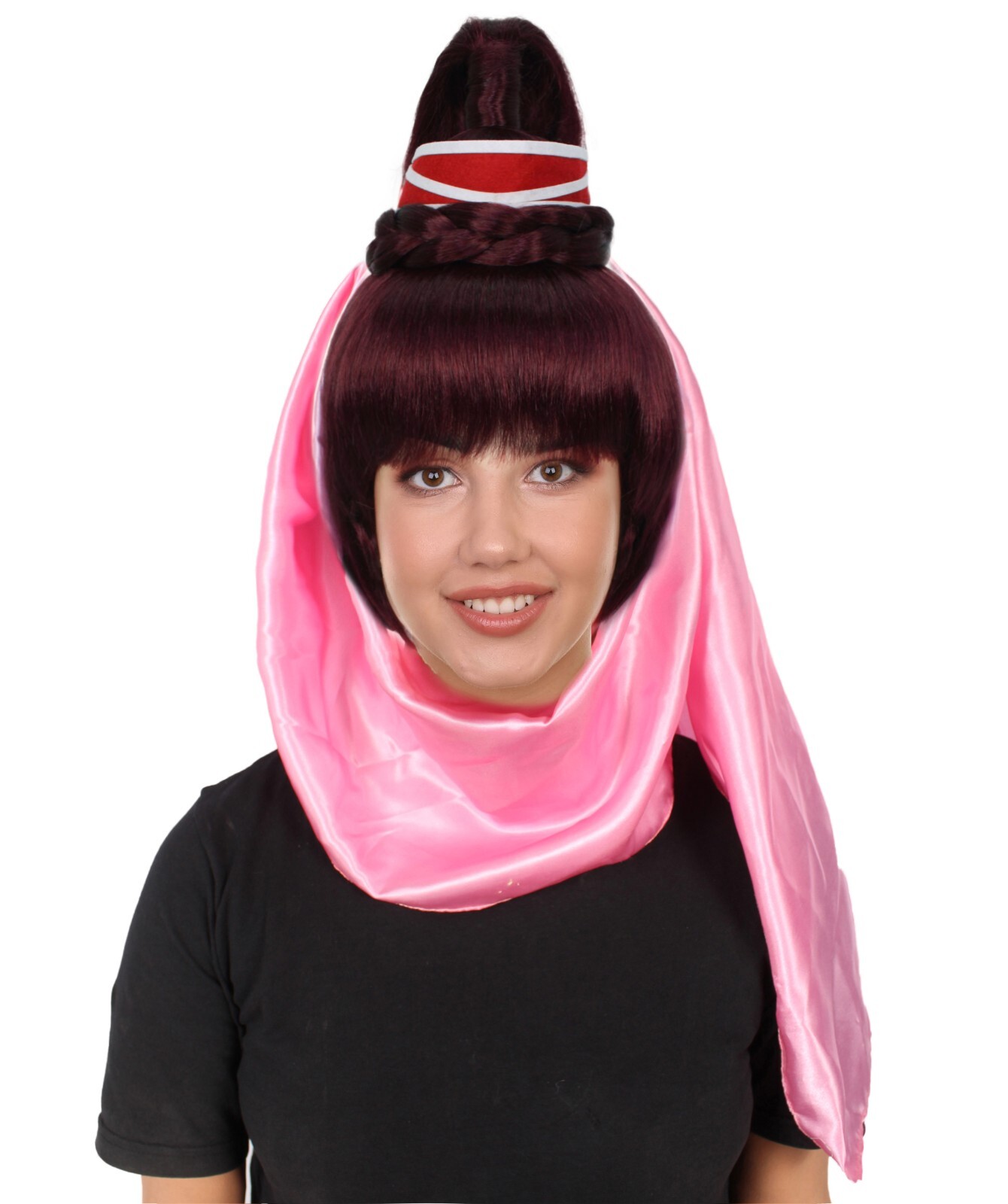 Adult Women’s 60s American Sitcom Multi Colors Genie Wig, HW-6988A