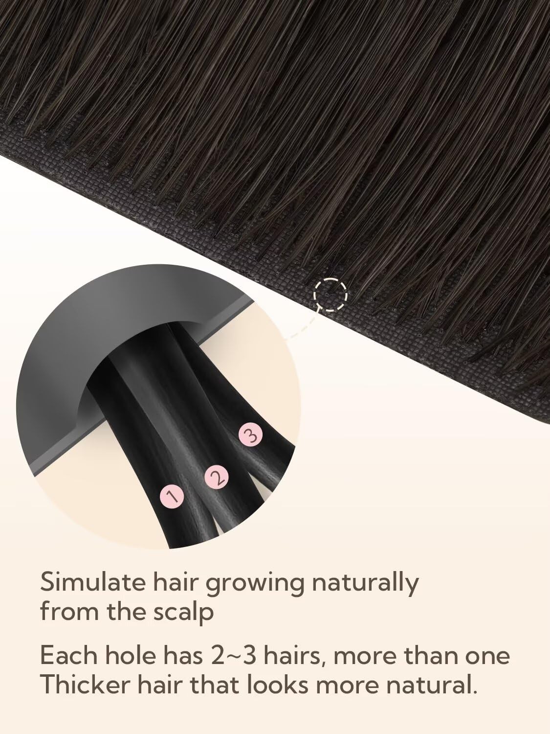 Hotbanana Invisi Edge Tape In Hair Extensions Human Hair 18Inch 50G 20Pcs Dark