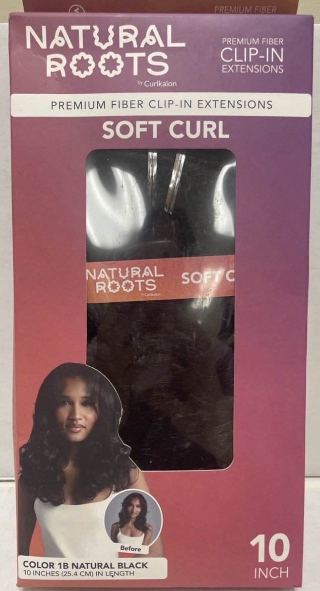 Curlkalon Soft Curl 10″ Clip-In Natural Black Hair Extensions – 9ct
