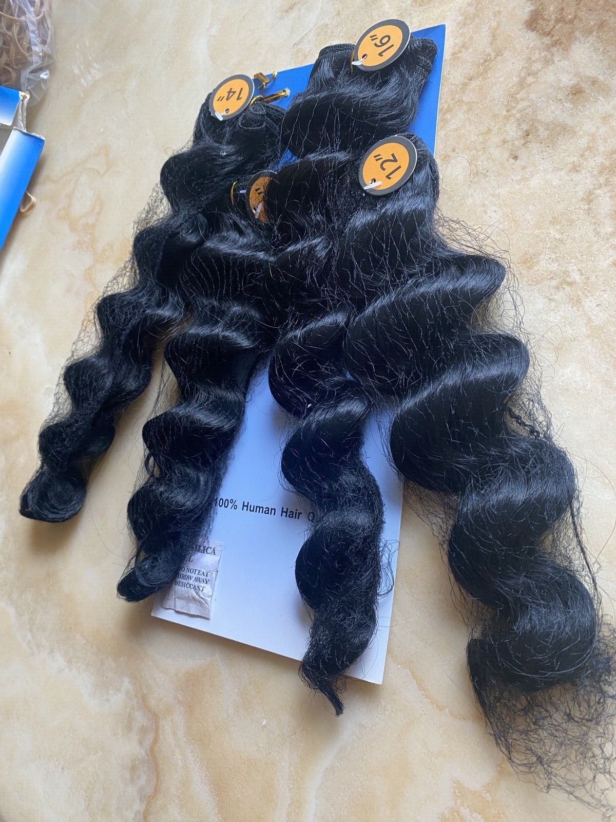 HAIRTREND QUALITY SYNTETHIC ALL IN ONE DEEP CURLYHAIR 10 12 14 16 LOT 4 COLOR 1B