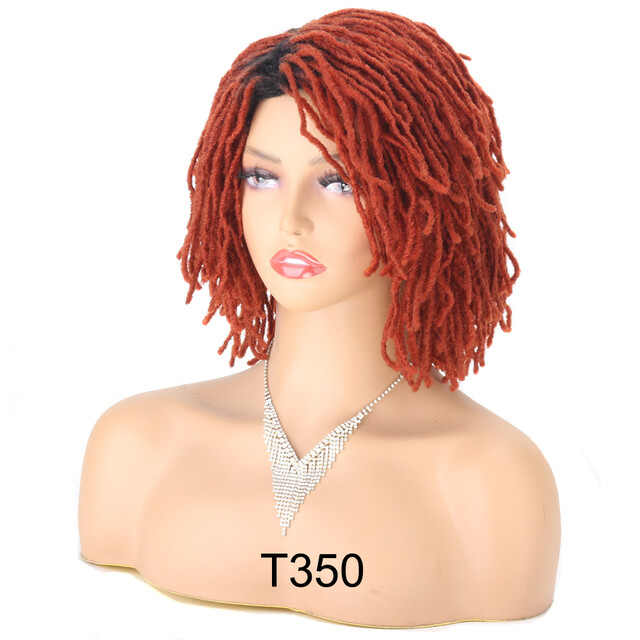 Short 12″ Soft Thin Dreads Wigs for Black Women Faux Locs Wig Cosplay Party Wigs
