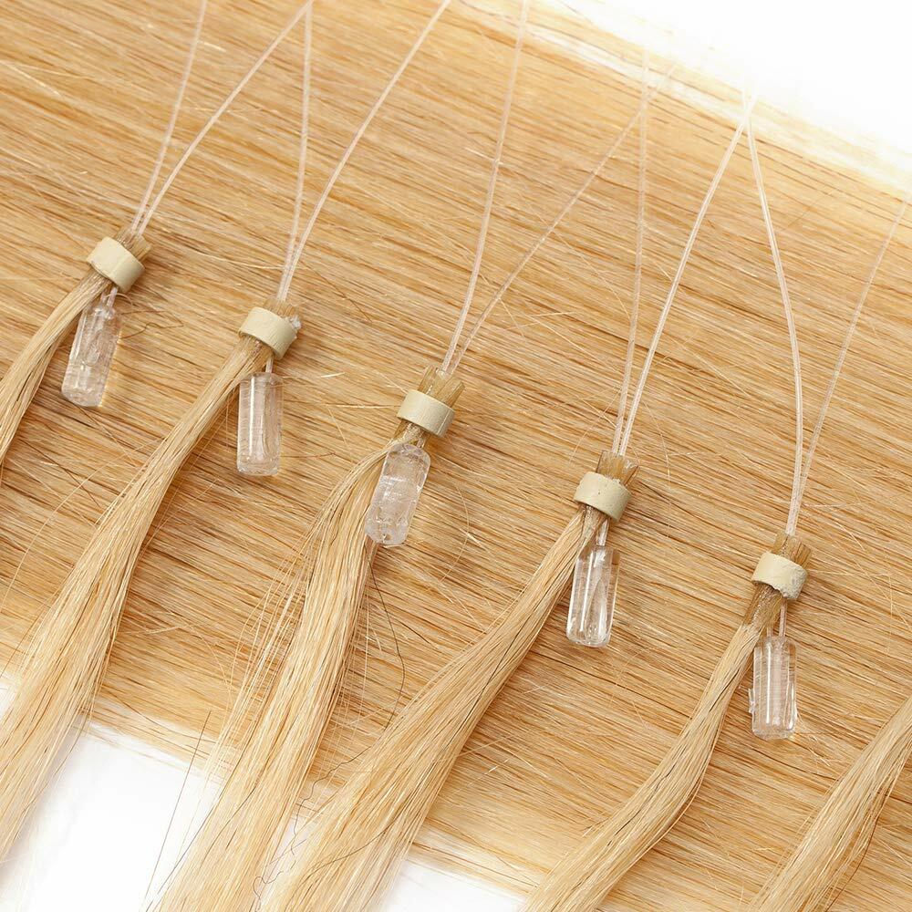 Micro Ring Loop Tipped Hair Extensions Micro Beads Link Brazilian Remy HumanHair