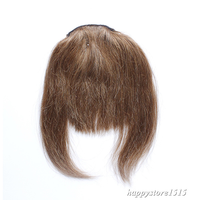 Clip in Front Bangs Clip on Fringe Hair Extensions Real Remy Human Hair Straight