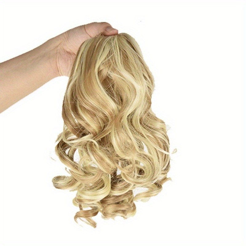 Curly Wave Clip-In Ponytail Hair Extensions for Women – High-Temperature Fiber