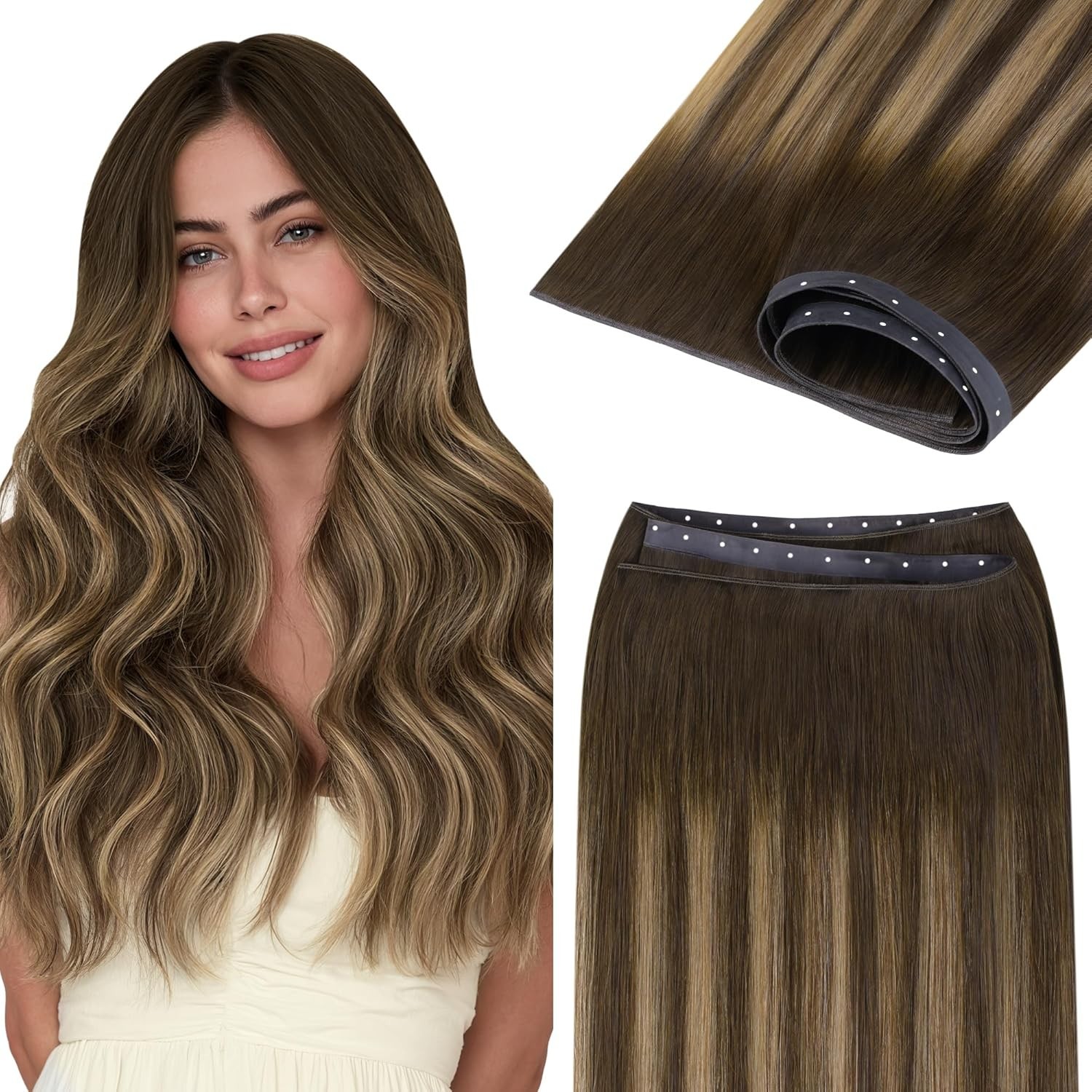 Goo Goo 18in 100g Butterfly Weft Invisible Genius Remy Hair Extensions * 4/27/4