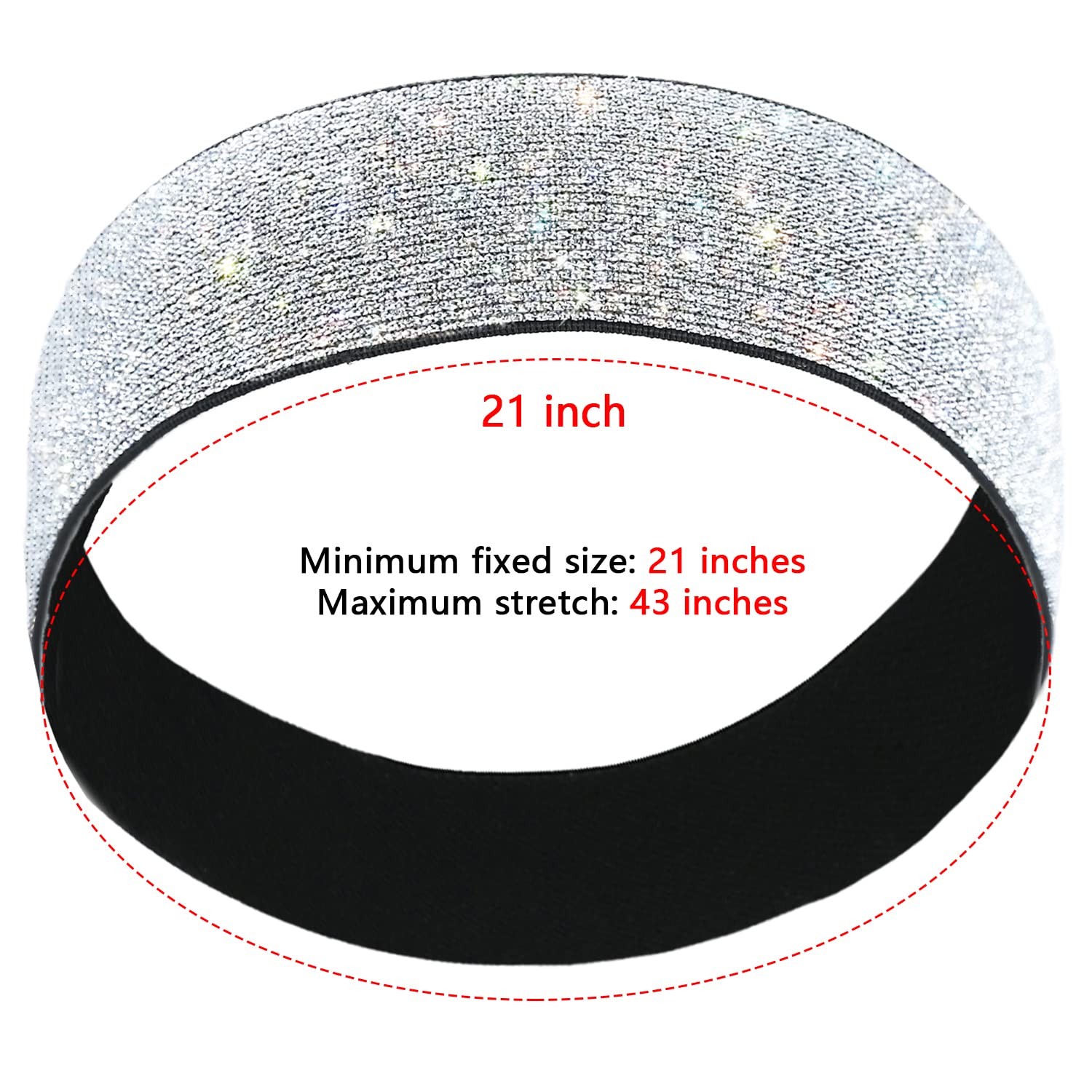 2Pcs Silvery Elastic Wig Bands 60cm Lace Melt Band for Frontal Keep Wigs Secure