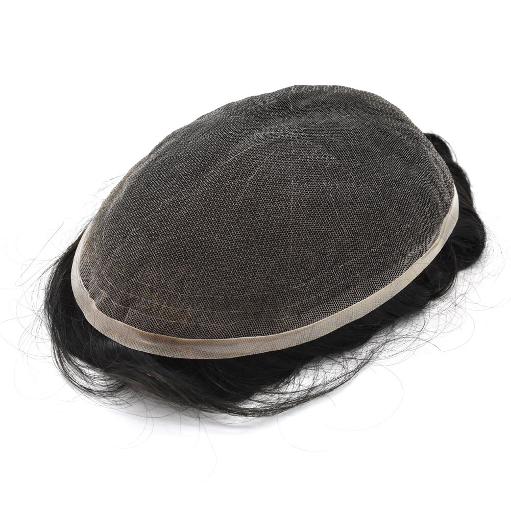 Hair Replacement System For ManSwiss Lace hairpiece Men Toupee Full French Lace
