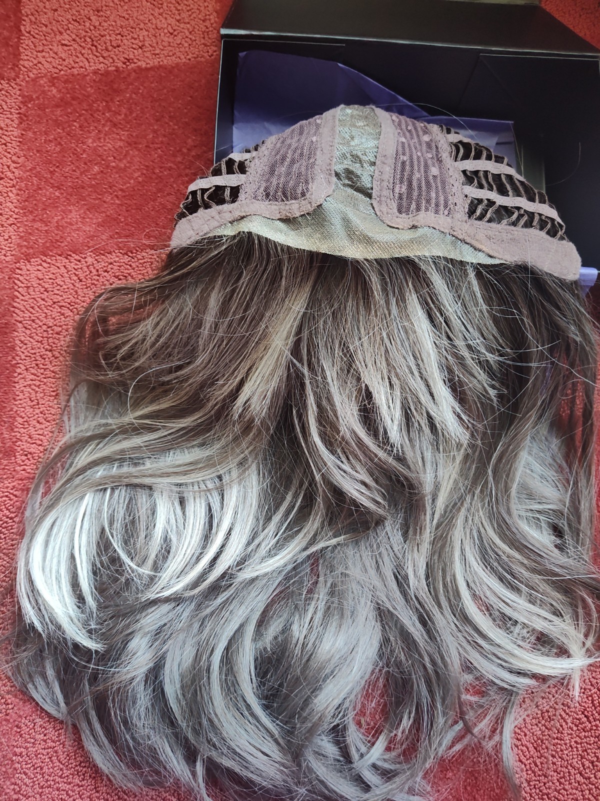 Wigs For Every Woman Exclusive Grey Long Layered Heat Friendly Synthetic Wig