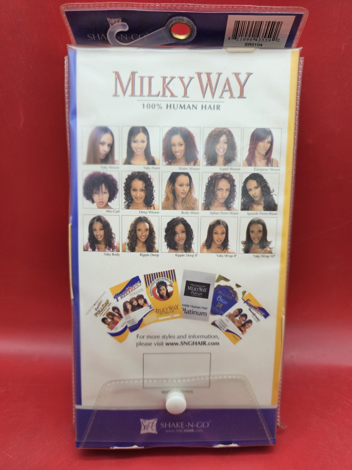 Shake-N-Go Milky Way Spiral Roll 10 Twin Pack 100% Human Hair Color 4 NWT