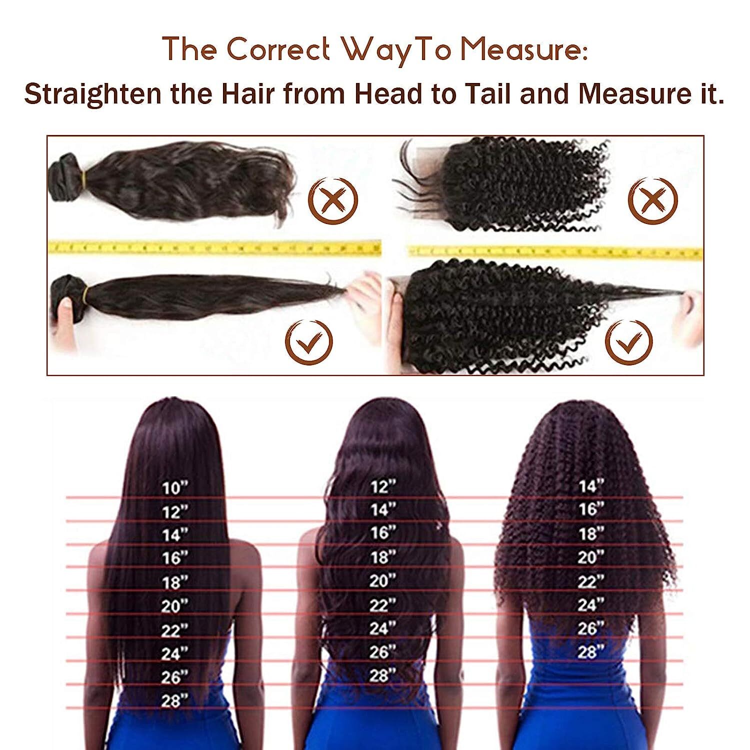 45cm to 70cm Natural Curly Clip In Extensions Human Hair 120g 7pcs Brown Black