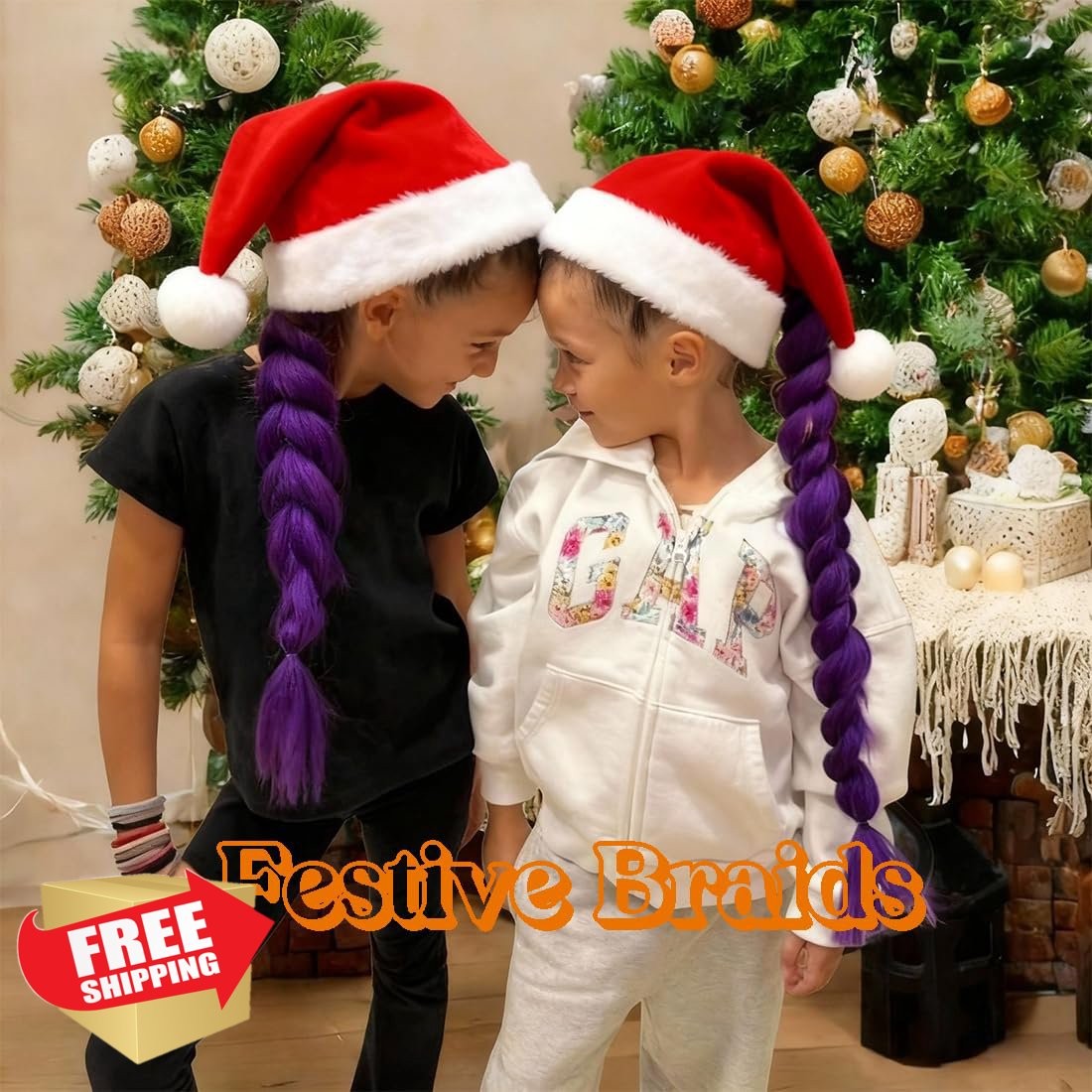SAISIFEN Dark Purple Braiding Hair Pre-stretched Yaki 4 Packs 26 Inch
