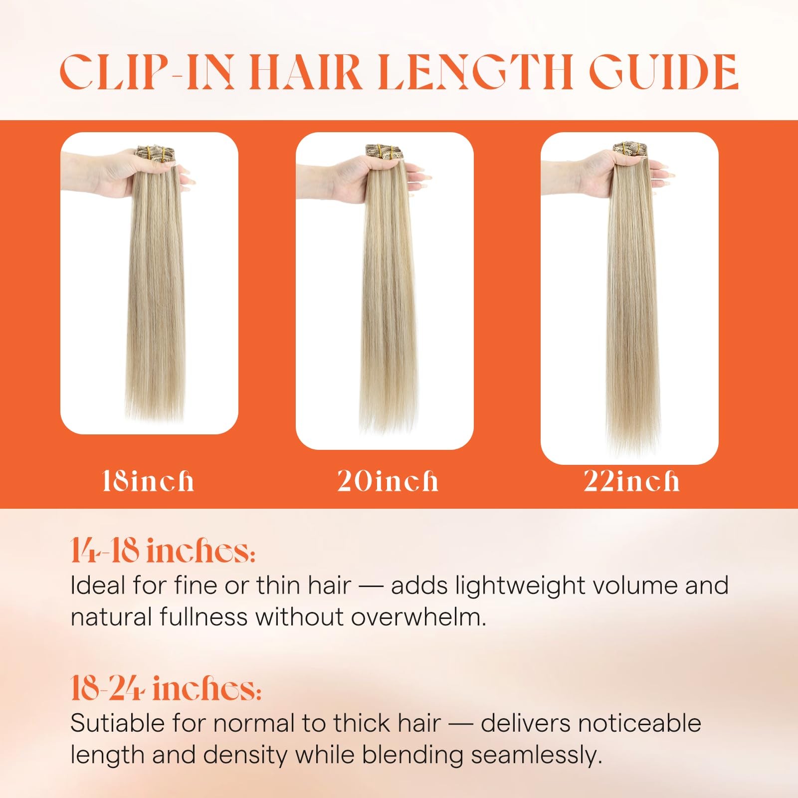 Sunny Hair Clip in Hair Extensions Real Human Hair 20 Inch 120g Remy Hair Cli…