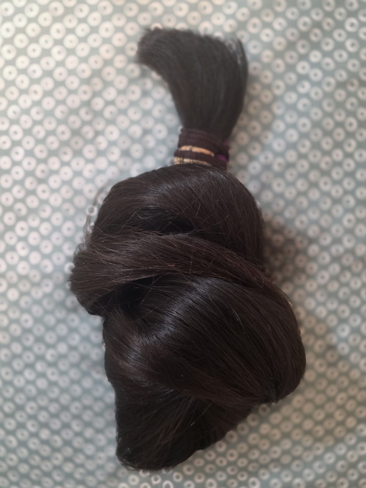 Human Hair Thick Silky Straight Dark Brown high Quality 47 inches 231.6 grams