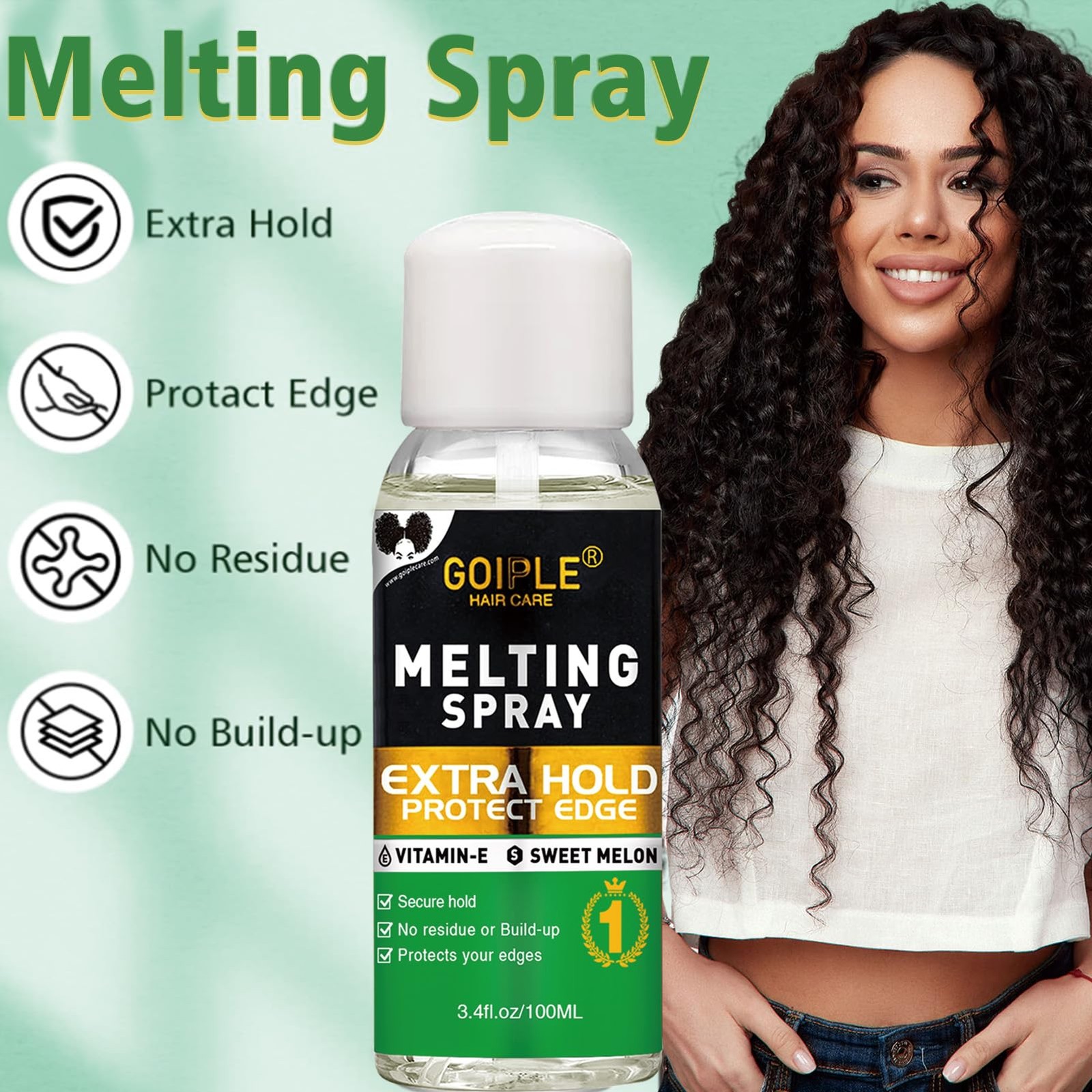 Lace Melting Spray for Glueless Wigs – Essentials Kit with Lace Front Wig Glu…