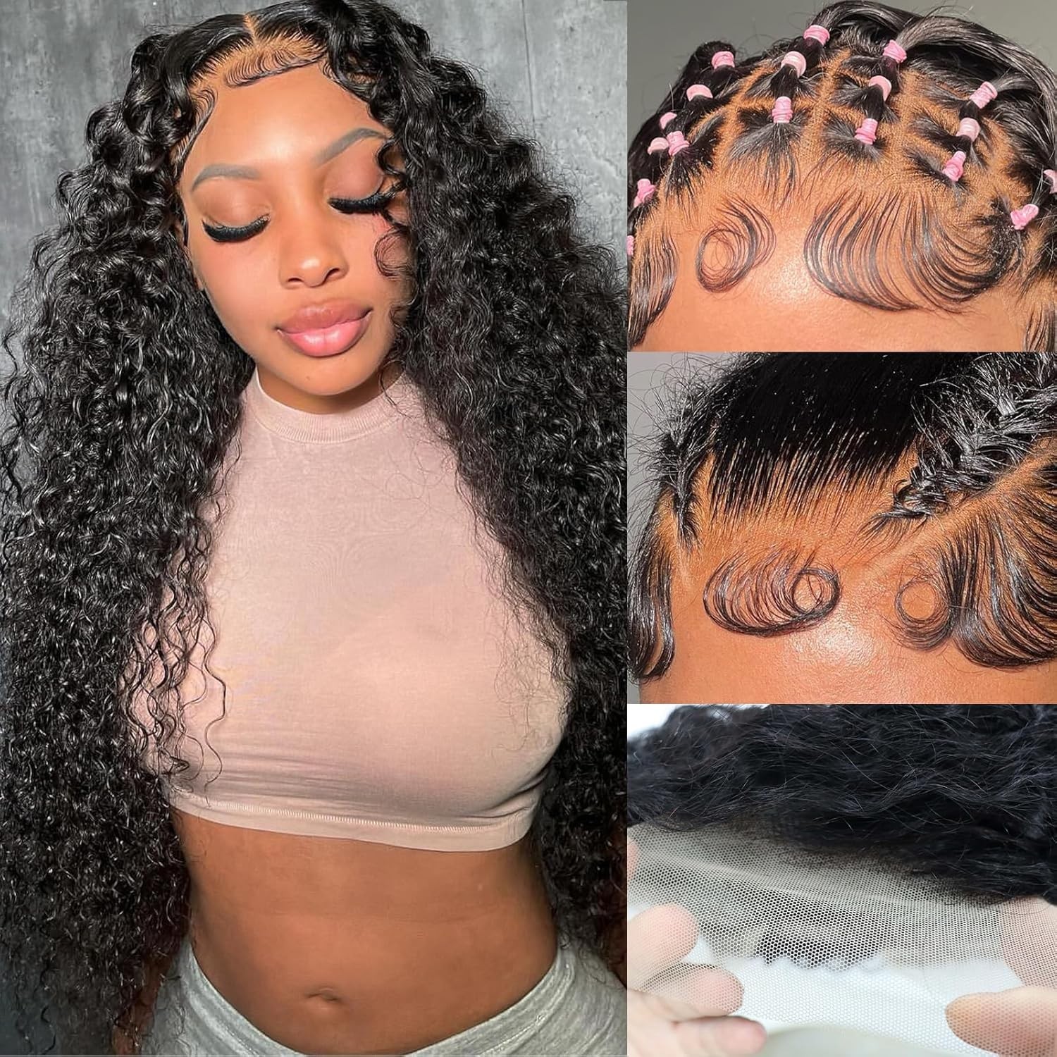 Simeider Glueless Wigs Human Hair Pre Plucked Pre Cut 5X5 Hd Lace Closure Wigs