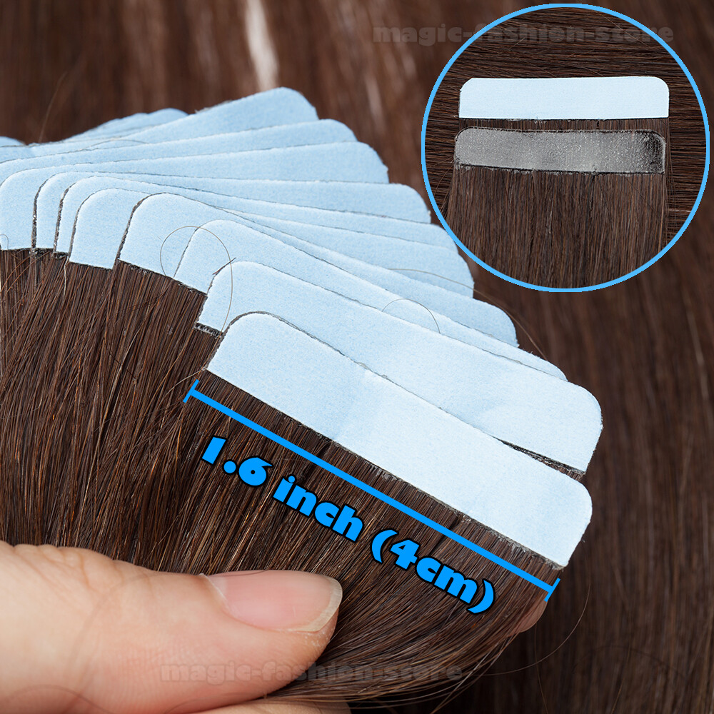 Invisible 150G Glue Skin Weft Tape In 100% Remy Human Hair Extensions Thick SALE