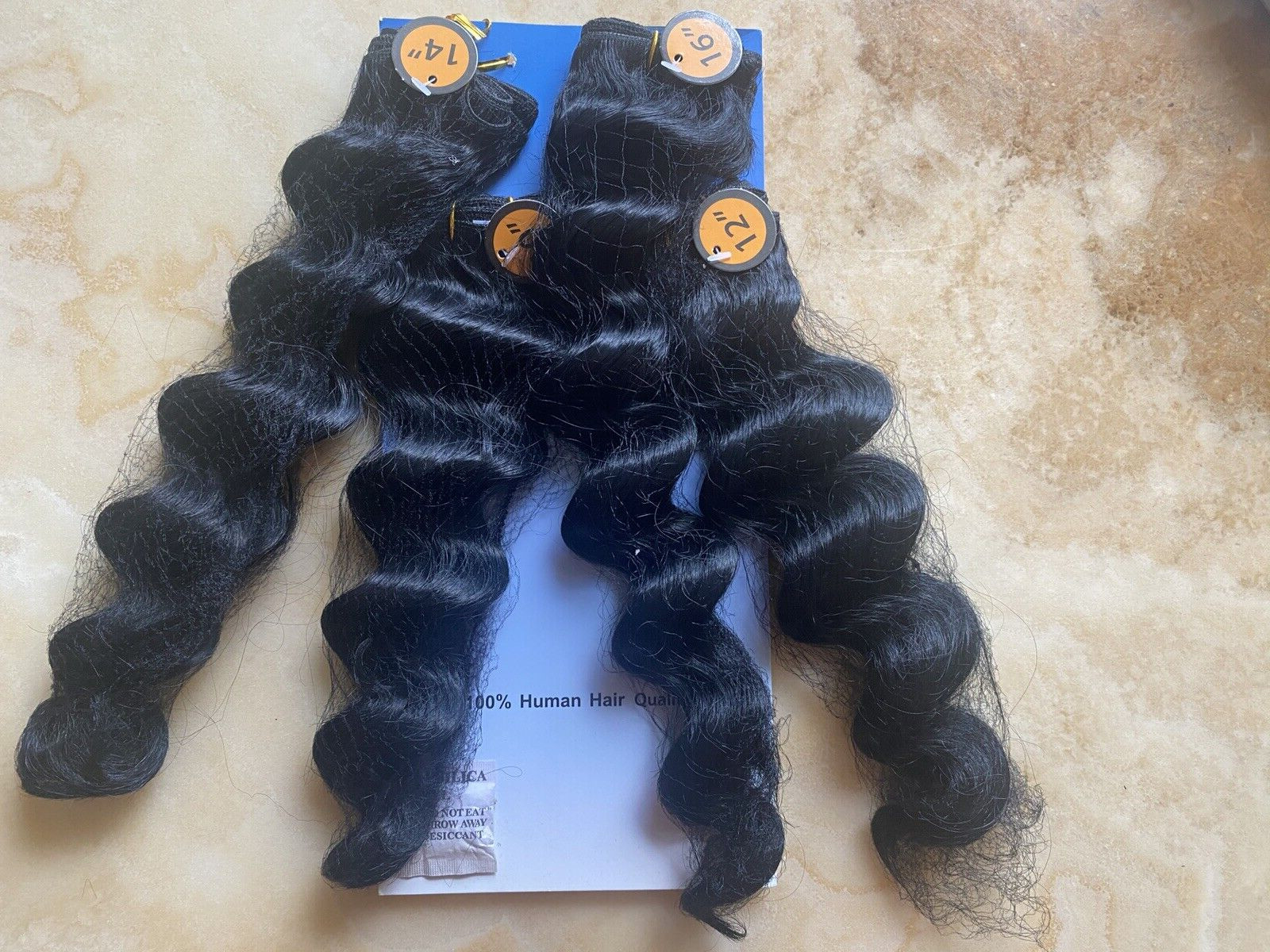 HAIRTREND QUALITY SYNTETHIC ALL IN ONE DEEP CURLYHAIR 10 12 14 16 LOT 4 COLOR 1B