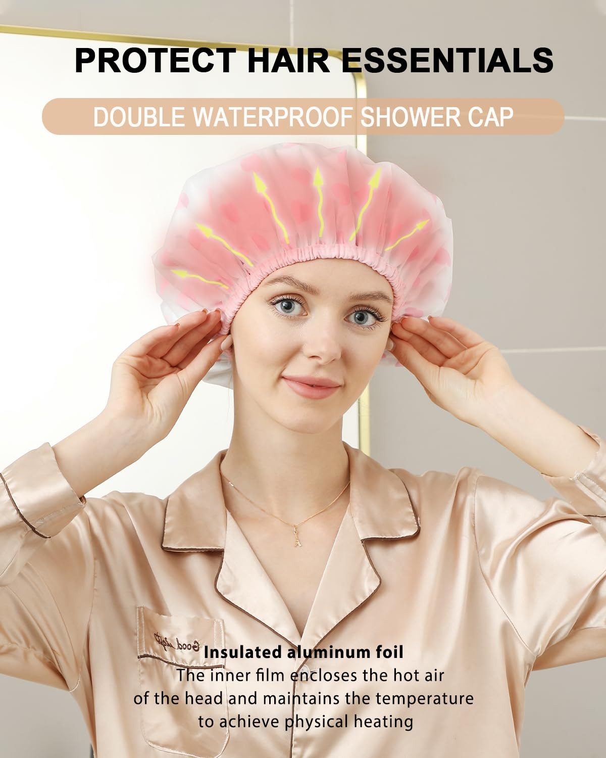 YIZIJIZI 2 Pieces Heat Cap for Deep 12.6 *12.6*0.8 Inch, White pink