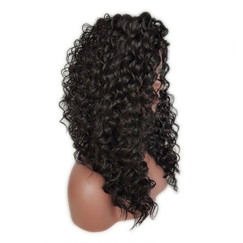 Heat Resistant Synthetic Front Curly Short Bob Wig for Women